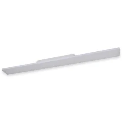 Plafonnier LED Panel 'CARENTE' longueur 119,5 cm, sans cadre, nombreuses fonctions, en métal et plastique, blanc, LED intégrées