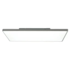 Plafonnier LED Panel 'CARENTE' longueur 59,5 cm, sans cadre, nombreuses fonctions, en métal et plastique, blanc, LED intégrées