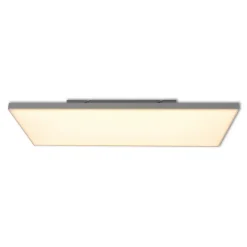 Plafonnier LED Panel 'CARENTE' longueur 59,5 cm, sans cadre, nombreuses fonctions, en métal et plastique, blanc, LED intégrées
