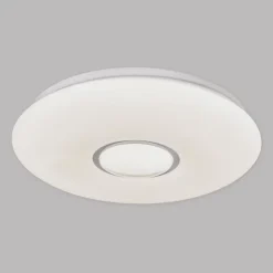 Plafonnier LED PICTON 31 cm metal plastique blanc chaud effet cristal LED fixes pour pieces habitation ou bureaux