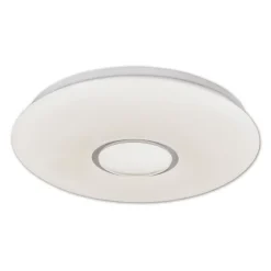 Plafonnier LED PICTON 31 cm metal plastique blanc chaud effet cristal LED fixes pour pieces habitation ou bureaux