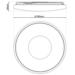 Plafonnier LED PICTON 31 cm metal plastique blanc chaud effet cristal LED fixes pour pieces habitation ou bureaux