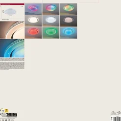 Plafonnier LED Rainbow With rainbow effect RGBW+ 2800lm 230V 38,5W gradable Chrome Blanc