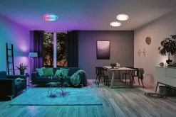 Plafonnier LED Rainbow With rainbow effect RGBW+ 2800lm 230V 38,5W gradable Chrome Blanc