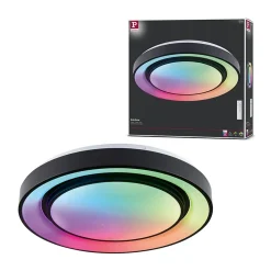 Plafonnier LED Rainbow With rainbow effect RGBW+ 1500lm 230V 38,5W gradable Noir Blanc