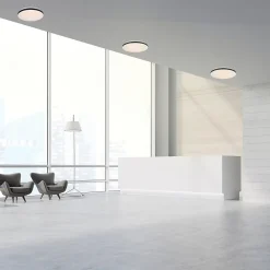 Plafonnier LED rond 33 cm noir et blanc 2000 lm 4000K Babilon Light Prestige