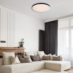 Plafonnier LED rond 33 cm noir et blanc 2000 lm 4000K Babilon Light Prestige