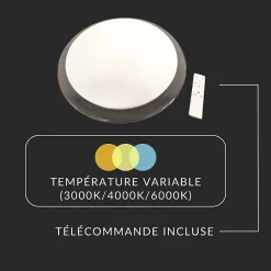 Plafonnier LED Rond à Température Variable 36W 220V - 3000K/4000K/6500K - SILAMP