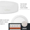 Plafonnier led Rond en saillie 18W 225mm Blanc Froid 6000K