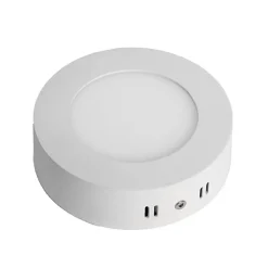 Plafonnier led Rond en saillie 6W 120mm Blanc Froid 6000K