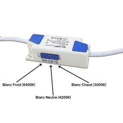 Plafonnier LED Rond 12W BLANC CCT - 3000K/4000K/6500K - SILAMP