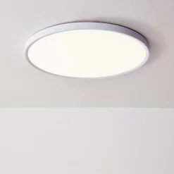 Plafonnier LED Rond 32W Extra-Plat CCT 40cm, Lampe Superslim Sceneswitch 3 ambiances - BLANC