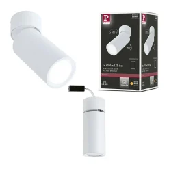 Plafonnier LED 3-Step-Dim Turnal Coin 2700K 470lm 230V 6W gradable Blanc dépoli