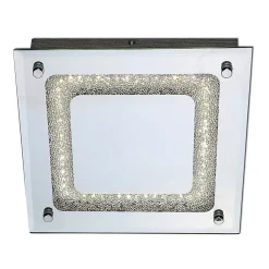 Plafonnier LED 'Thun' chromé d:24cm