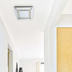 Plafonnier LED 'Thun' chromé d:24cm