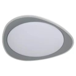 Plafonnier LED TOKIO 45,5 cm metal plastique blanc dimmable memoire hauteur 5,7 cm