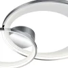 Plafonnier LED variateur blanc et chrome 36W 4300lm 3000K - Trio - Granada