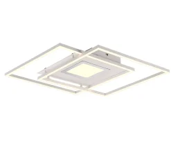 Plafonnier LED 36W - 4200lm, 2700 à 6500K - Dimmable - Blanc mat - Trio - Via