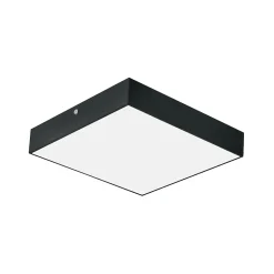 Plafonnier LED 24W 2270 lm 3CCT 21,5x21,5 cm IP20 carré noir CATALINA/S HOROZ