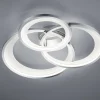 Plafonnier Led 36W 4300 Lm, Chrome, métal - TRIO - GRANADA