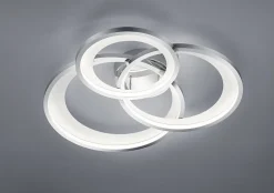 Plafonnier Led 36W 4300 Lm, Chrome, métal - TRIO - GRANADA