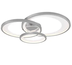 Plafonnier Led 36W 4300 Lm, Chrome, métal - TRIO - GRANADA