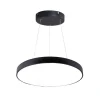 Plafonnier LED 30W - SILUMEN - 40cm - Blanc Chaud 2300K - Noir - Design Contemporain