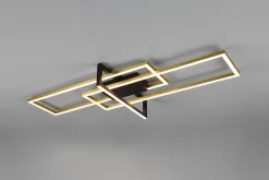 Plafonnier LED 34W 3000K 3900lm , Laiton mat - Trio - Salinas