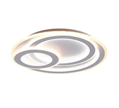 Plafonnier LED 74W, 9000lm, 2700-6000K, variateur intégré, télécommande - Trio - Mita