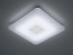 Plafonnier LED 21,5W SMD effet ciel étoilé, 2400 lm, 3000-5500K, dimmable avec télécommande - Trio - Samurai