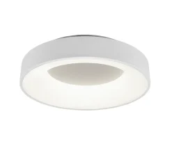 Plafonnier LED, 1x SMD, 27W, 3200lm, 4000K, Blanc mat - Trio - Girona