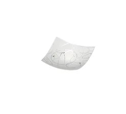 Plafonnier Led 1xE27, max. 40W, Verre Blanc - Trio - Spirelli