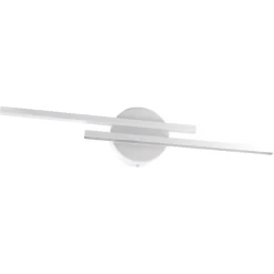 Plafonnier LED 2x7W SMD IP44 Blanc - Blanc Neutre 4200k - 5500k - SILUMEN