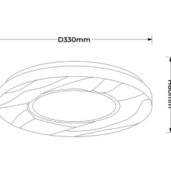 Plafonnier Light Prestige Tenaro LED blanc 4000K 1 pièce.