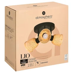 Plafonnier Lio beige 25x21cm - Atmosphera