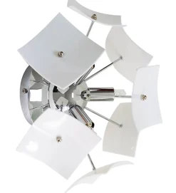 Plafonnier luminaire blanc 3 lampes ou Applique murale ou plafond interieur