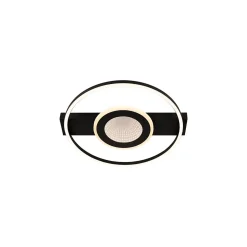 Plafonnier MARCIA en aluminium avec LED intégré - Noir - Lucide