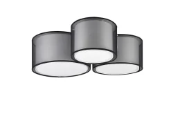 Plafonnier medium 3 lampes Burton en tissu