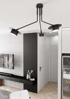 Plafonnier MIZU 3 BL, Emibig Lighting, Fabriqué en EU