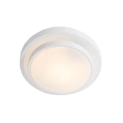 Plafonnier moderne blanc 25 cm IP44 - Walden