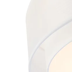 Plafonnier moderne blanc 50 cm 3 lumières - Drum Duo