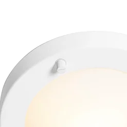 Plafonnier moderne blanc 18 cm IP44 - Yuma
