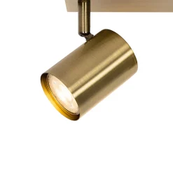 Plafonnier moderne bronze 3 lumières rectangulaire réglable - Jeana