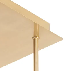 Plafonnier moderne doré 9 lumières avec verre fumé - Athènes