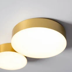 Plafonnier moderne doré 4 spots lumineux LED - Skavi