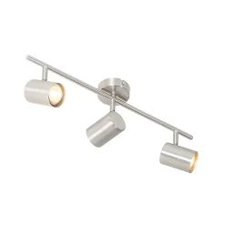 Plafonnier moderne en acier 3 lumières orientables - Jeana