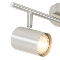 Plafonnier moderne en acier 2 lumières orientables - Jeana