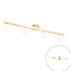 Plafonnier moderne en laiton IP44 4 lumières - Cederic