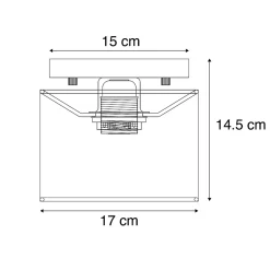 Plafonnier moderne gris - VT 1