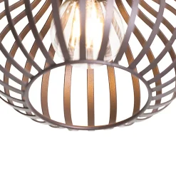 Plafonnier moderne marron 18 cm - Saffira